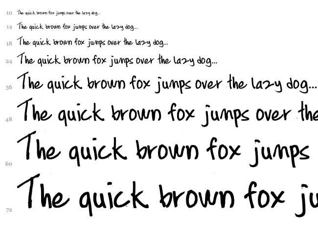 Conteng Marker font waterfall